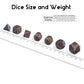 DNDND Metal Dice Set Dragon Scale 7 PCS Polyhedral Metallic Die with Gift Metal Case for DND Dungeons and Dragons D&D (Ancient C