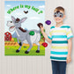 Neburora Pin The Tail On The Donkey, Party Game With 30 Pcs Tails For Kids Birthday Party Carnival Circus Christmas Party Suppli