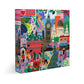 eeBoo: Piece and Love London Life 1000 Piece Square mature-themed Jigsaw Puzzle  Puzzle for mature-themeds and Families  Glossy  Sturdy Pieces and Minimal Puzzle Dust