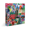 eeBoo: Piece and Love London Life 1000 Piece Square mature-themed Jigsaw Puzzle  Puzzle for mature-themeds and Families  Glossy  Sturdy Pieces and Minimal Puzzle Dust