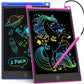 TECJOE LCD Writing Tablet - 10" Colorful Doodle Board for Kids, Dark Blue Magenta, Model H10A, Ideal Learning Toy for Ages 3-6