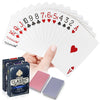 Wugauwor Plastic Waterproof Playing Cards,2 Decks,Red And Blue,Premium Professional Poker Cards,Bridge Cards,Standard Index For