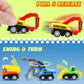 15 Pieces Mini Construction Car Toys Small Truck Toy Kit Mini Pull Back Vehicles Excavator Truck Tractor Kids Party Favors Pinat