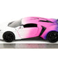 Pink Slips 1:24 W4 W Motors Lykan Hypersport Die-Cast Car W/Base, Toys For Kids And Adults(White/Purple)