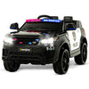 Uenjoy 12V Kids Police Ride On Car Suv Battery Operated Electric Cars W/ 2.4G Remote Control, Led Siren Flashing Light, Music& Horn Intercom, Bumper Guard, Openable Doors, Aux, Usb Port, Black