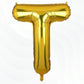 Flyloons Gold T Letter Foil Balloon Alphabets Balloons Perfect for Birthday Decoration Items, Anniversary, Bachelorette, Wedding