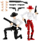 Deeplus Titan 13 Action Figure, Cowboy Already Assembled Dummy 13 Action Figures For Boys, 2-Pack 5.4 Inches T Lucky 13 Action F