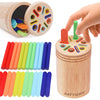 Mttiery Montessori Wooden Color Sorting Toys For 18 Month Old,Preschool Learning Activities Educational Fine Motor Matching Game