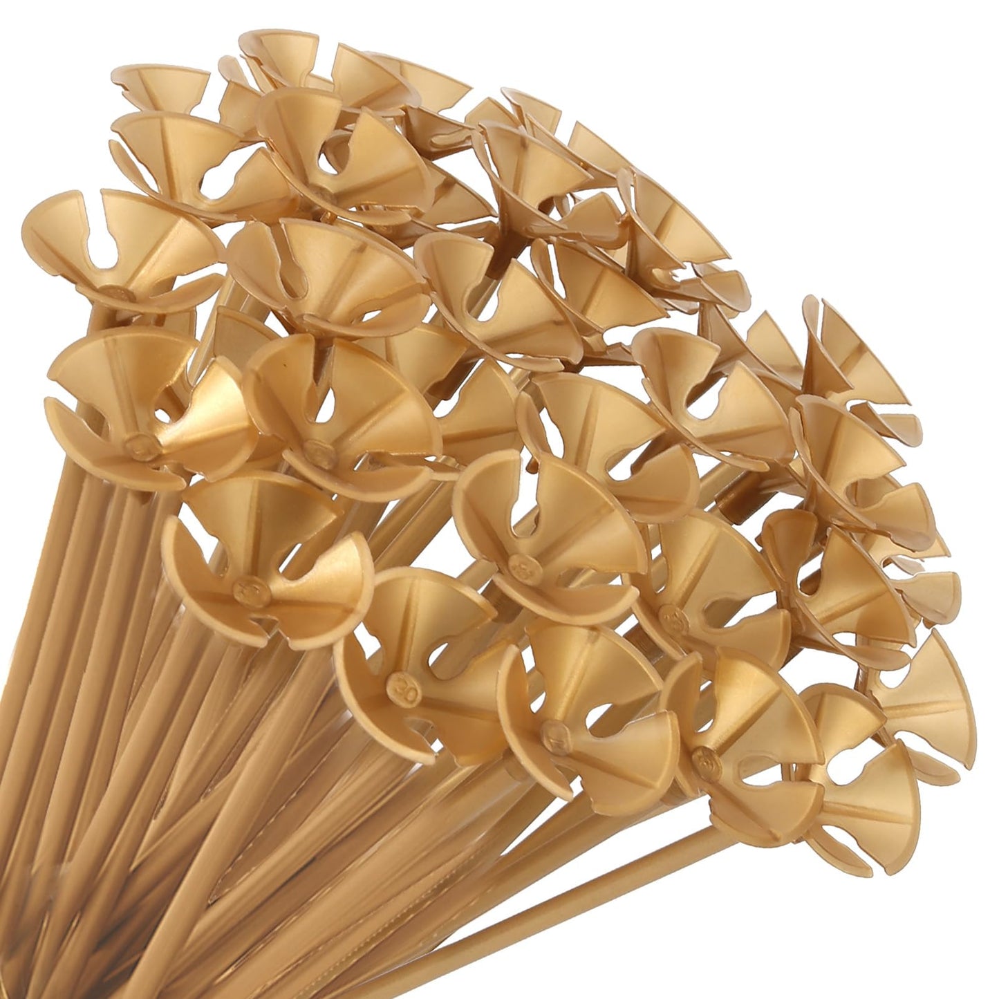 Pp Opount 35 Pcs Gold Balloon Sticks, Plastic, 12.6 Inches, Party Decoration, Centerpieces, Unisex