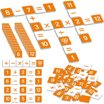 Kasfalci Math Games For Kids,Math Manipulatives,Card Board Games,Addition Subtraction Multiplication Division Learning Games,Num