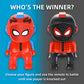 MEDMHSMA Spider Remote Control Bumper Car Set of 2, Mini RC Car with Light & Sound Effect 360 Rotating Spider Figures Bump and E