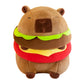 TXDRRA Capybara Plush Toy,Cute Capybara Stuffed Animal,Soft Brown Capybara Plushie,Gifts for Boys and Girls (Hamburger Capybara,