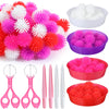 Leitee 71 Pcs Sensory Bin Filler Include 60 Hedge Balls 4 Tweezers 2 Scissors Clips 5 Cups Fine Motor Skills Toys Set For Boys G