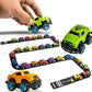 Skoolzy 36-Piece Alphabet Cars - Alphabet Learning Toys With Felt Track Set For Abc Recognition - Ideal Manipulatives For Preschoolers, 3 Year Old Boy Gift, And Toys For 2 Year Old Boys