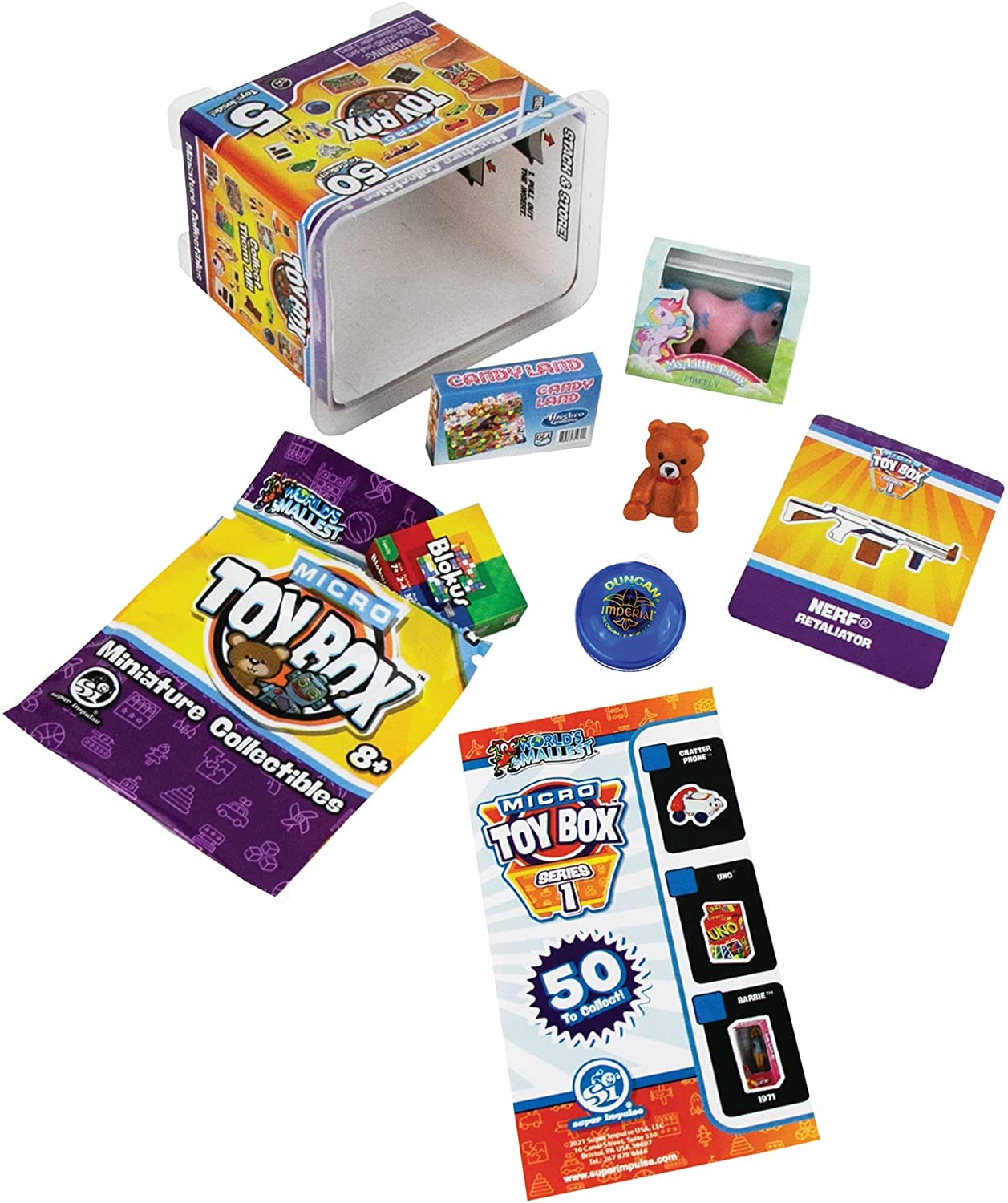 Worlds Smallest Micro Toy Box Series 1 Mini Collectible Set Of 6 Cups