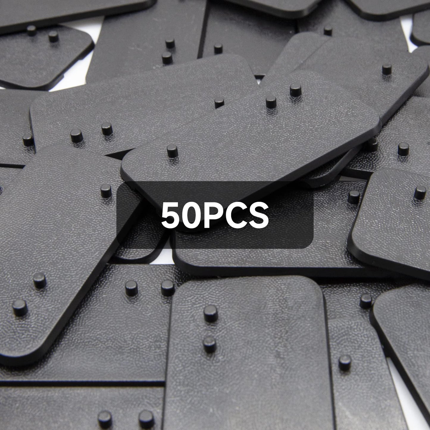 Generic EBCO 50-Piece Plastic Action Figure Display Stand Base, Multi-PEG Support for 6" Star Wars Figures, Black, Model P8150-BLACK