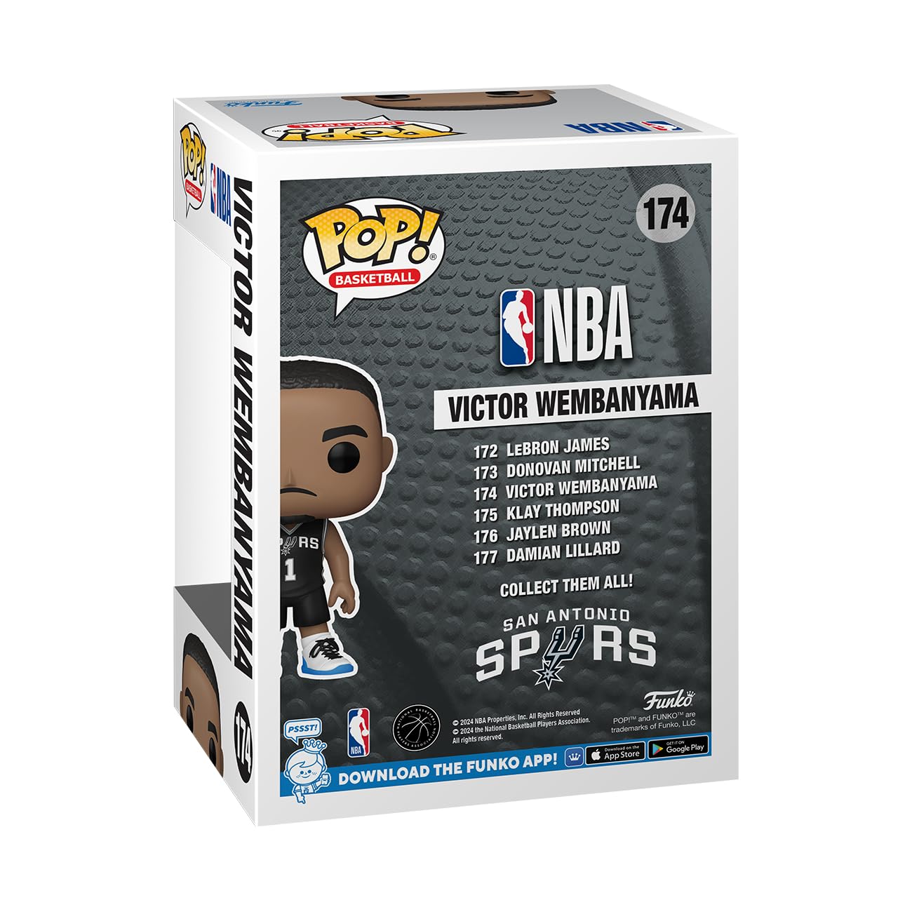 Funko POP! NBA Victor Wembanyama Collectible Vinyl Figure - Multicolor - Model 75120 - Gift for Sports Fans & Collectors