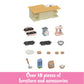 Calico Critters Kitchen Island, Toy Dollhouse Furniture And Accessories Set