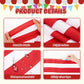 HunnmingRe Circus Halloween Decorations - 32" x 16ft Red & White Hanging Banner, Polyester Ceiling Decor for Parties & Classrooms