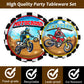 96 Pcs Dirt Bike Party Plates And Napkins Party Supplies Motorcycle Theme Party Tableware Set Motocross Dirt Bike Party Decorati