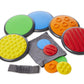 Gonge Tactile Sensory Discs - Starter Set - 10 Textured Stepping Discs, Sensory Exploration, Cognitive Development - Includes Bl