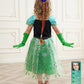 Sabbenia Princess Costumes For Girls Frozen Princess Fancy Dress Up Halloween Carnival Party Cosplay 3-4Y