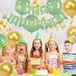Happy Birthday Banner, Green Birthday Decoration, 16 Pcs 12In Happy Birthday Balloons With 2 Ribbons For Men Women Girls And Boy
