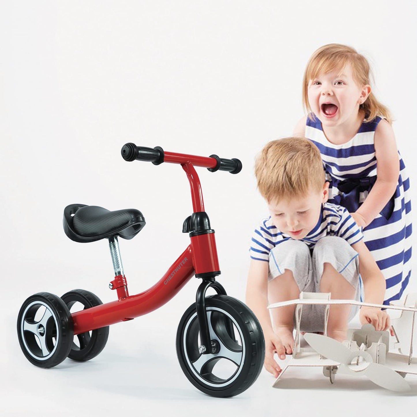 Chestnuter Baby Balance Bike, 1 2 3 Year Old Gifts,Ride On Toys For 1 Year Old, Best First Birthday Gift, Toddler Bike With 3 Wheels No Pedal
