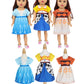 Benylion Girls 14-16 inch Doll Clothes Princess Costume Dress for 14-16 Inch Doll Include 3Pcs Different Princess Dress Fits All