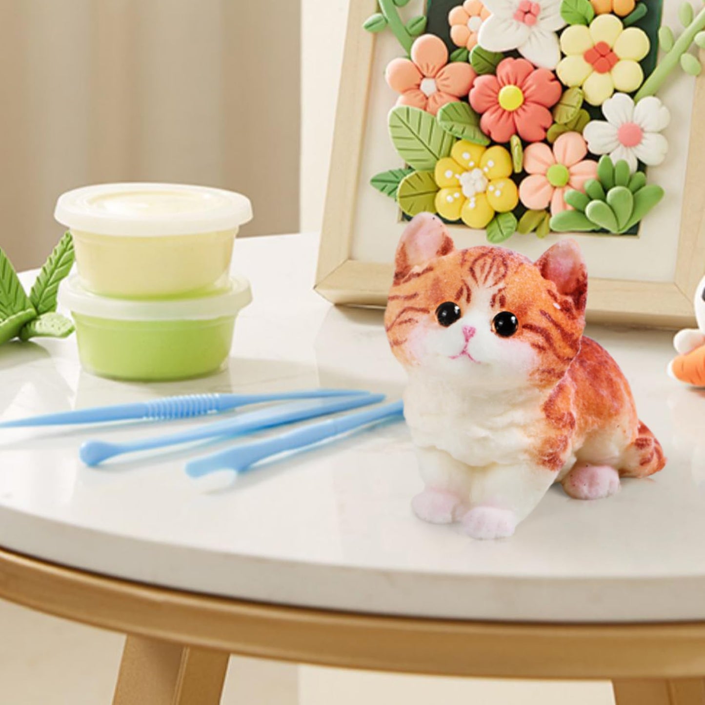 Taba Squishy Cat Kit,Cute Squishy Toys (Silicone Slow Rebound Feel)