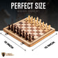 Chess protective coveringy enhanced Chess Set - Wooden Board Game with a Portable Wood Case and SeStorage for Pieces  Set for Kids and mature-themeds (Beech Wood)