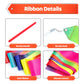 Hapmars 20 Pack Ribbon Dancer Wands For Kids, Rainbow Streamers, Party Favors Goodie Bags Stuffers, Girls Birthday Gifts For Dan