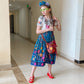 Ccjrlm Encanto Dress Mirabel Dress Encanto,Isabella Encanto Costume For Girls Cosplay Dress Up With Glasses Earrings 7-8 Years