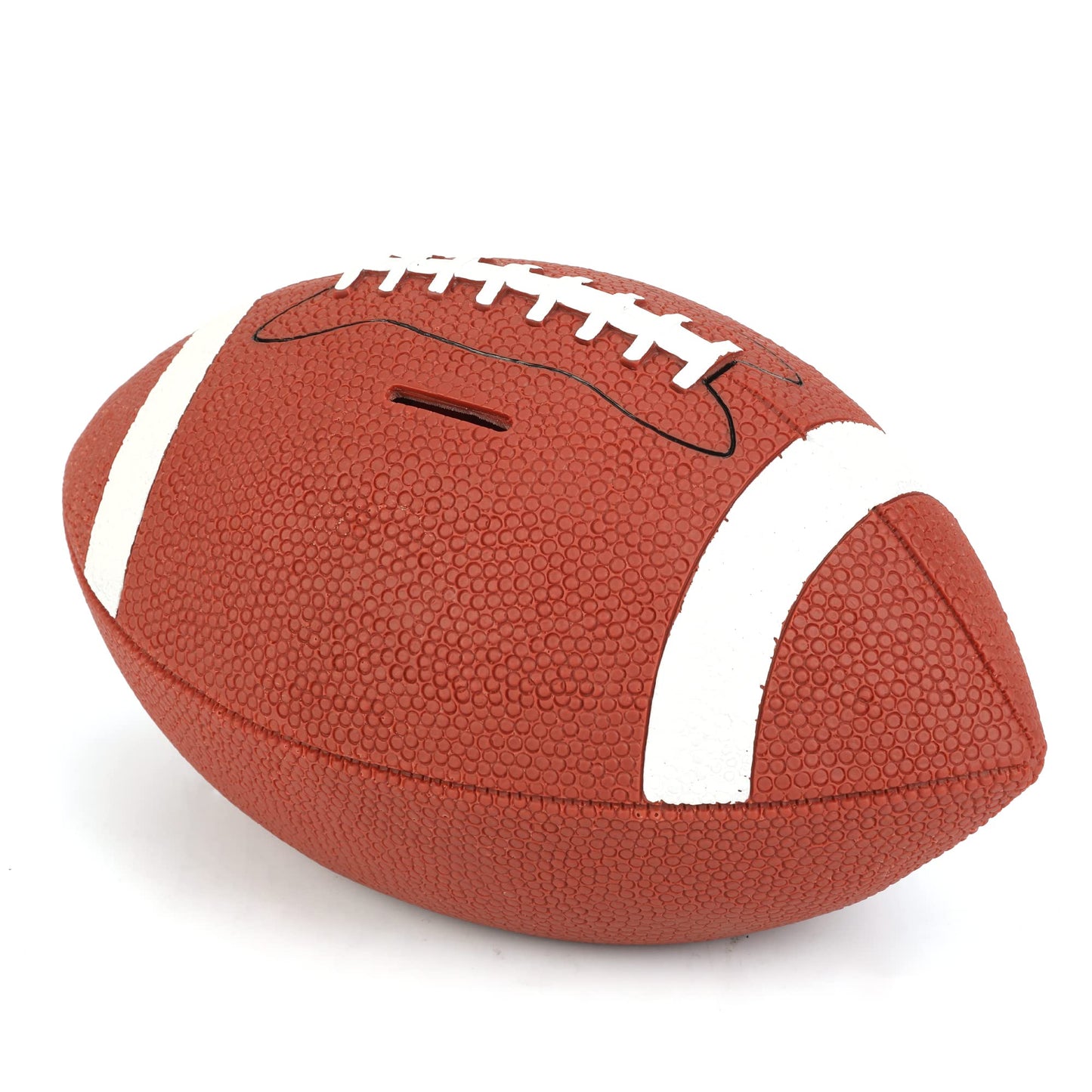 H&W Football Piggy Bank For Boys, Shatterproof Rugby Sports Themed Coin Bank, Large Size, Super Bowl Gift For Kids