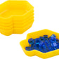 Feldherr Shell Expansion Pack - 6 Single-Colored Token Trays For Board Game Accessories, Tokens, Meeples And Other Small Items, Color:Yellow