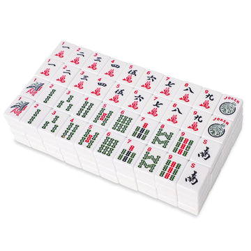 GUSTARIA Set of American Mahjong Tiles  166 American Mah Jongg Tiles with White Color(1.2  Tiles Only Set)