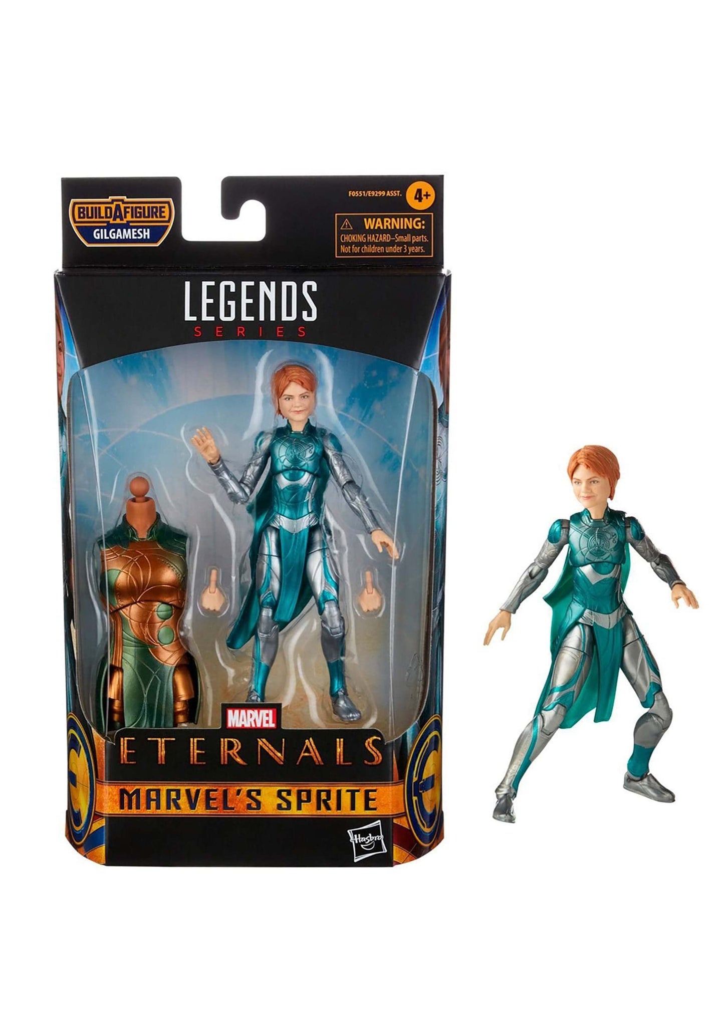Marvel Hasbro Legends Series The Eternals Sprite 6-Inch Action Figure Toy, Movie-Inspired Design, Includes 2 Accessories, Ages 4 And Up