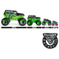 Monster Jam Die-Cast Vehicle, 1:64 Scale, Arena Favorites Series, Multicolor, Model 20130592-6044941