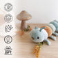 MON AMI Twiggy The Caterpillar Stuffed Animal - 12'  Soft & Cuddly  Use as Toy or Nursery Room D?cor  for Kids of All Ages