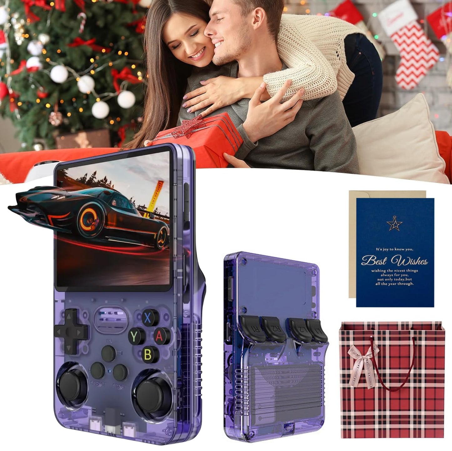 RetroBoy - Retro Boy Game Console, 2025 New Generation Professional-Grade R36s Handheld Console with 15000+ Games, 3.5-Inch Colo