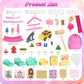 Mastom Dolls House For Girls, Doll Girls Houses With Track Car Toys, Dolls, Pets, Car, Furniture And Accessories, Pink Dream Princess Castle Playset Toy Gifts For Toddler Girls Ages 3 4 5 6 7 8+