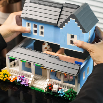 ENJBRICK Gilmore House Building Set - 1524 pcs Architecture Kit for Girls, 1:24 Scale, ABS Material, Perfect Christmas Birthday Gift