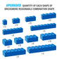 100 Piece Sky Blue Bricks Bulk, 12 Size Sky Blue Classic Building Blocks Bricks, Compatible With Lego Parts And Pieces(Color: Sk