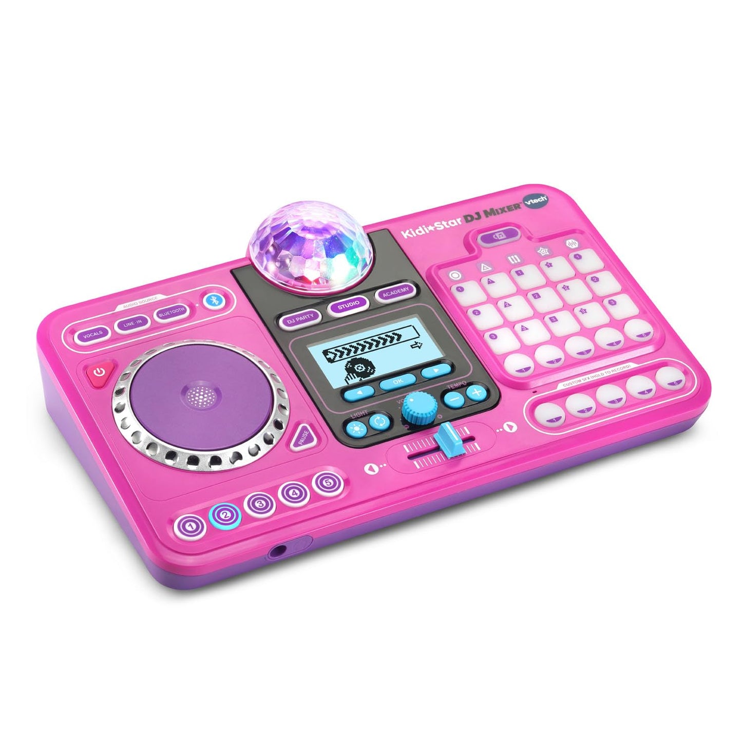 VTech Kidi Star DJ Mixer - Pink, 14.4" x 9.3" x 3.6", Plastic, Model 80-547335