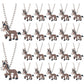 KeeStar 24 Pack Donkey Necklace Party Favors for Farm Animal Baby Shower, Barnyard Themed Party, Birthday, School Carnival Rewar