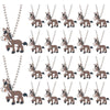 KeeStar 24 Pack Donkey Necklace Party Favors for Farm Animal Baby Shower, Barnyard Themed Party, Birthday, School Carnival Rewar