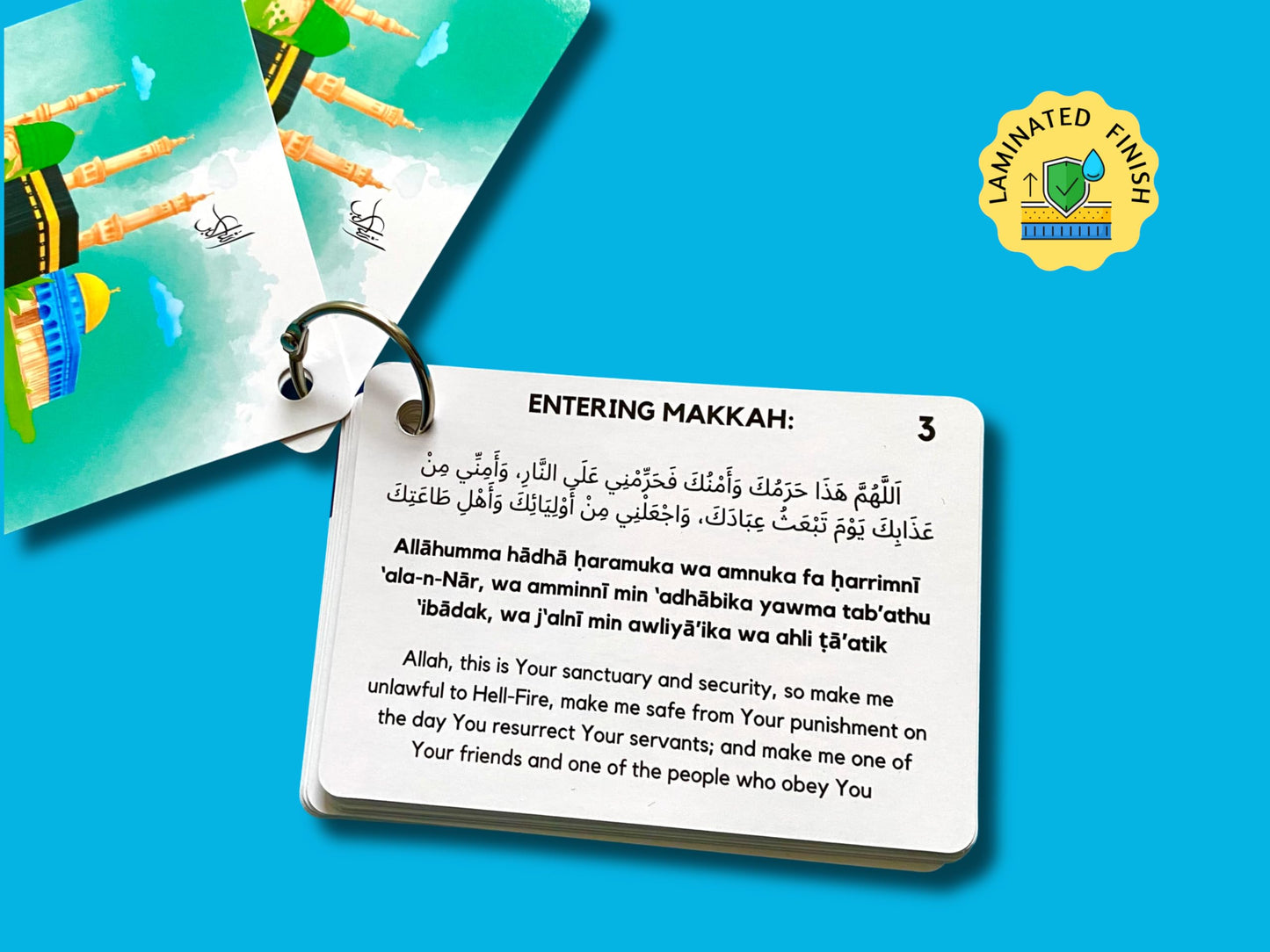 Umrah Dua Cards, Step By Step Guide Umrah Duas, Umrah Gift, Umrah Prayers And Supplications, Umrah Flash Cards