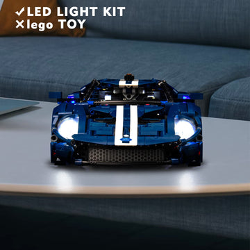 Vonado Led Light Kit Compatible With Lego 2022 Ford Gt 42154, Diy Technic Ford Gt Light Kit Compatible With Lego Car Compatible With Adults 42154 (No Model)