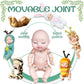 Woozettn 6 Pcs Mini Baby Dolls,4 Inch Realistic Small Baby Doll Toys With Animal Clothes,Cute Tiny Babies Gifts For Girls Kids Baby Shower Easter Basket Valentine