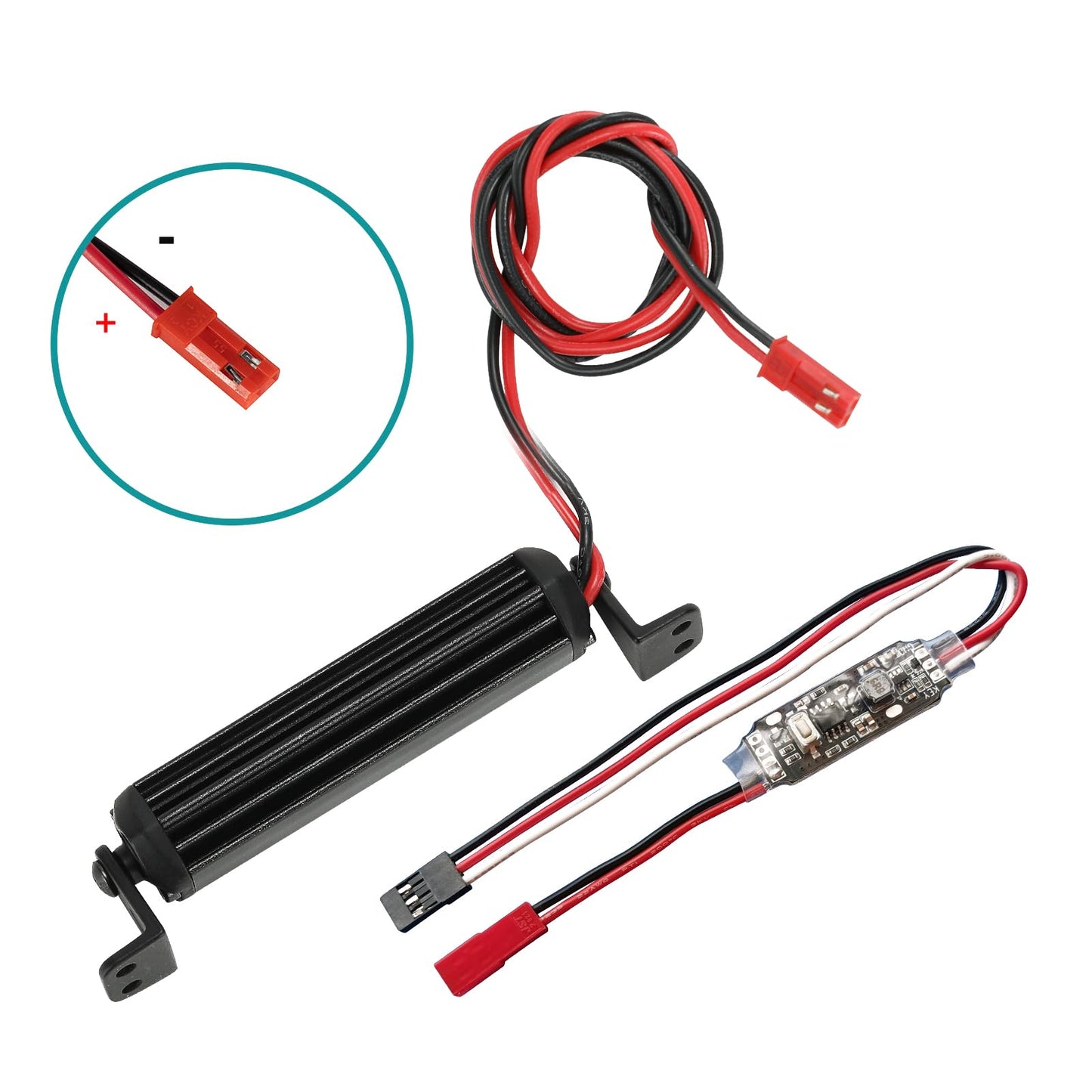 Rc Light Bar 15 Led 2.95 Inch Aluminum Rc Lights Rc Crawler Accessories For Axial Scx10 Traxxas Trx4 Trx4M Arrma Senton Redcat G